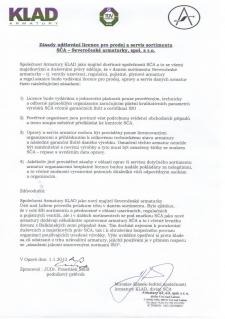 Zásady udělování licence pro prodej a servis sortimentu SČA - Severočeské armaturky, spol s r.o. Zásady udělování licence pro prodej a servis sortimentu SČA - Severočeské armaturky, spol s r.o.